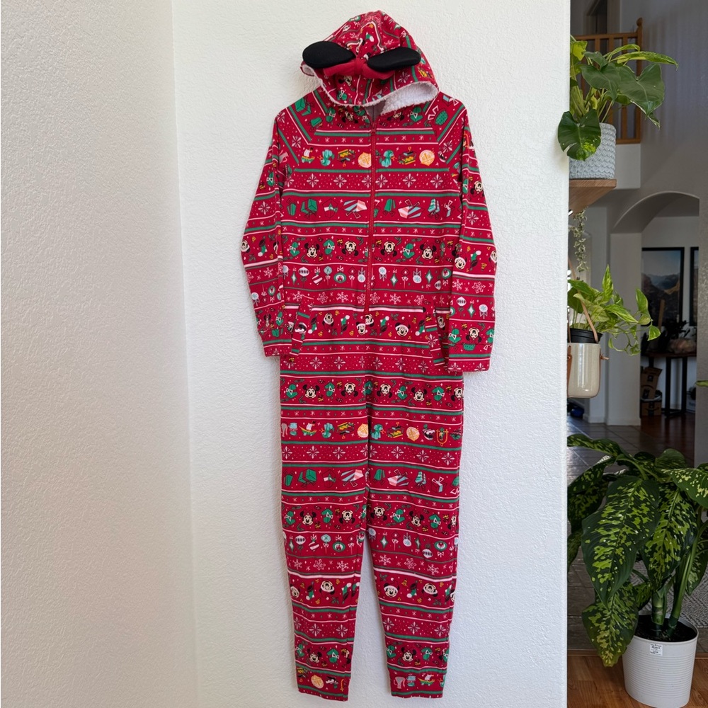 Disney Minnie Red and White Festive Onesie with Ears